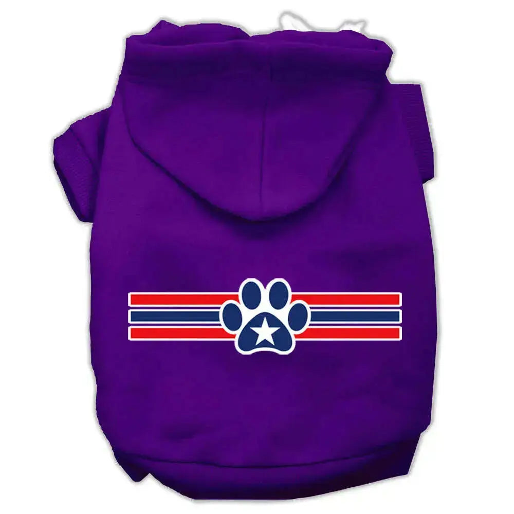 Patriotic-Star-Paw-Screen-Print-Pet-Hoodies-Purple-Size-Xxxl-GreatEagleInc-333723323