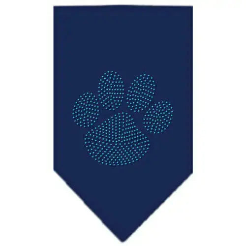 Paw-Blue-Rhinestone-Bandana-Navy-Blue-Small-GreatEagleInc-333789257