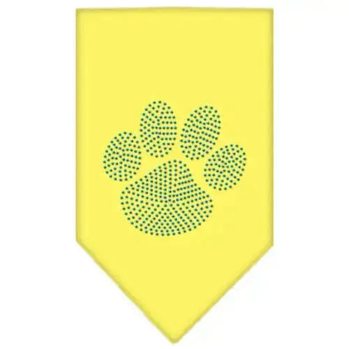 Paw-Blue-Rhinestone-Bandana-Yellow-Small-GreatEagleInc-319127535