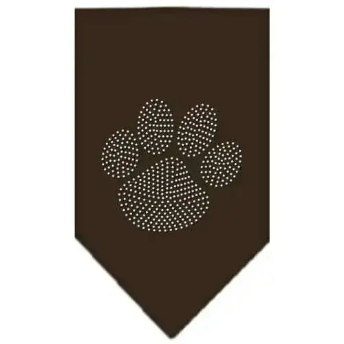 Paw-Clear-Rhinestone-Bandana-Cocoa-Large-GreatEagleInc-319127353