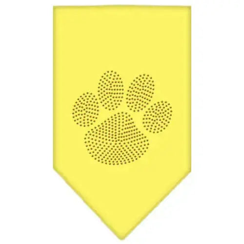 Paw-Gold-Rhinestone-Bandana-Yellow-Large-GreatEagleInc-333788577