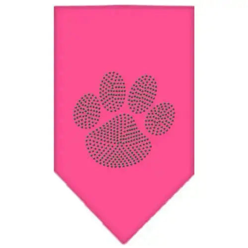 Paw-Green-Rhinestone-Bandana-Bright-Pink-Small-GreatEagleInc-319123990