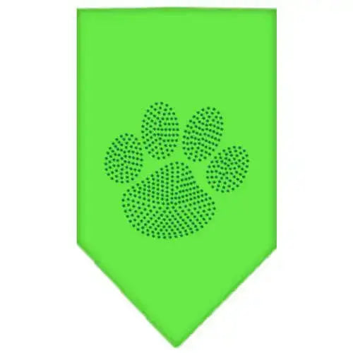 Paw-Green-Rhinestone-Bandana-Lime-Green-Small-GreatEagleInc-319123850