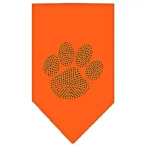 Paw-Green-Rhinestone-Bandana-Orange-Small-GreatEagleInc-319123662