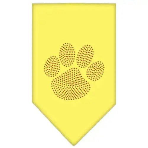 Paw-Orange-Rhinestone-Bandana-Yellow-Small-GreatEagleInc-333788030