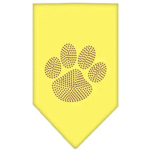 Paw-Purple-Rhinestone-Bandana-Yellow-Small-GreatEagleInc-333883443