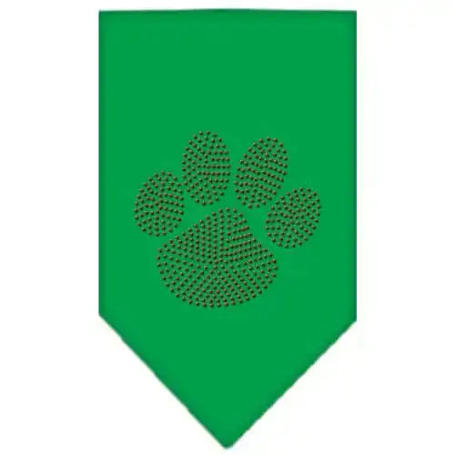 Paw-Red-Rhinestone-Bandana-Emerald-Green-Large-GreatEagleInc-318593592