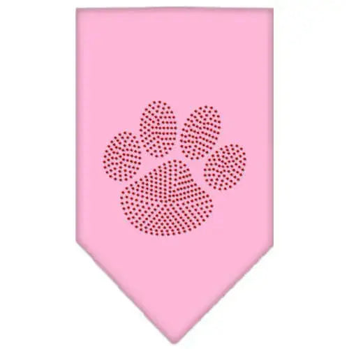 Paw-Red-Rhinestone-Bandana-Light-Pink-Small-GreatEagleInc-333883186