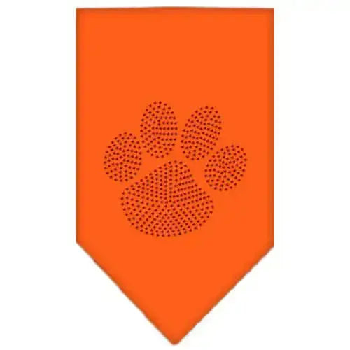 Paw-Red-Rhinestone-Bandana-Orange-Small-GreatEagleInc-333882958