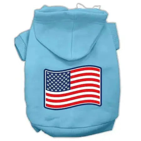 Paws-And-Stripes-Screen-Print-Pet-Hoodies-Baby-Blue-M-GreatEagleInc-318623454