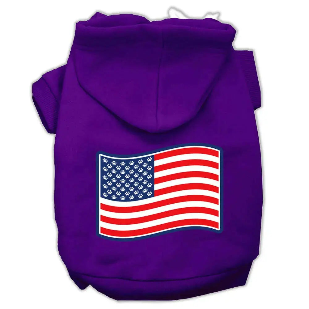 Paws-And-Stripes-Screen-Print-Pet-Hoodies-Purple-Size-Xs-GreatEagleInc-333728723