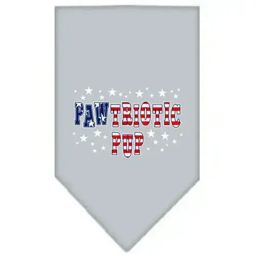 Pawtriotic-Pup-Screen-Print-Bandana-Grey-Large-GreatEagleInc-319092173
