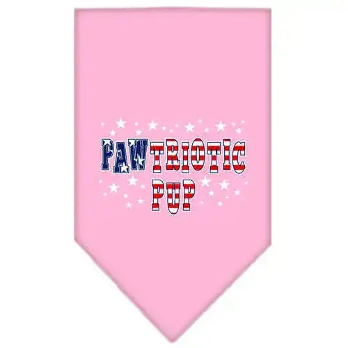 Pawtriotic-Pup-Screen-Print-Bandana-Light-Pink-Large-GreatEagleInc-319091910