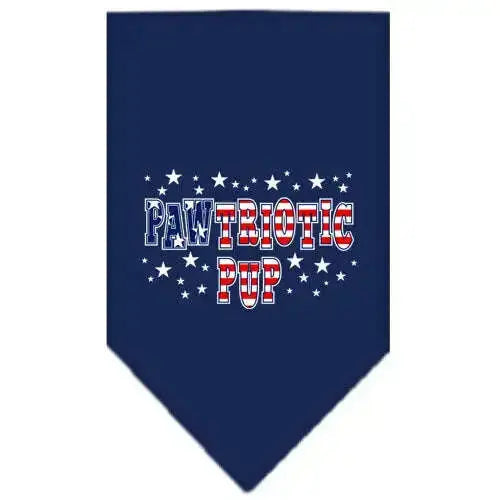 Pawtriotic-Pup-Screen-Print-Bandana-Navy-Blue-Large-GreatEagleInc-333916373