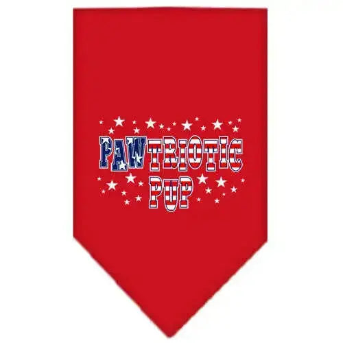 Pawtriotic-Pup-Screen-Print-Bandana-Red-Small-GreatEagleInc-319090828