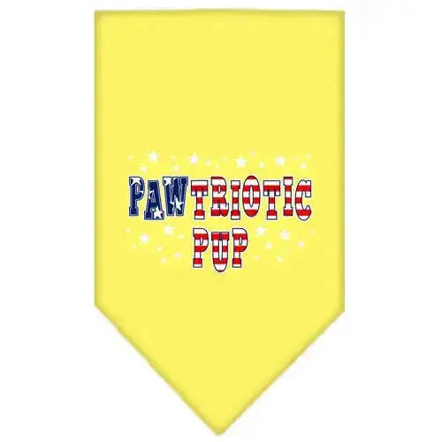 Pawtriotic-Pup-Screen-Print-Bandana-Yellow-Small-GreatEagleInc-319090679
