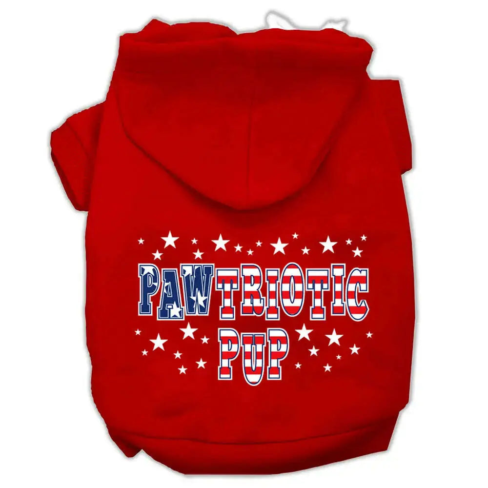 Pawtriotic-Pup-Screen-Print-Pet-Hoodies-Red-Size-L-GreatEagleInc-333727540