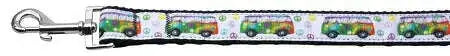 Peace-Bus-Nylon-Dog-Leash-5-8-Inch-Wide-4ft-Long-GreatEagleInc-318907216