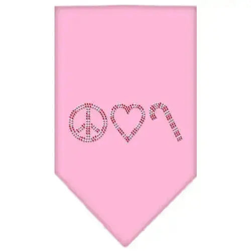 Peace-Love-Candy-Cane-Rhinestone-Bandana-Light-Pink-Large-GreatEagleInc-319321797