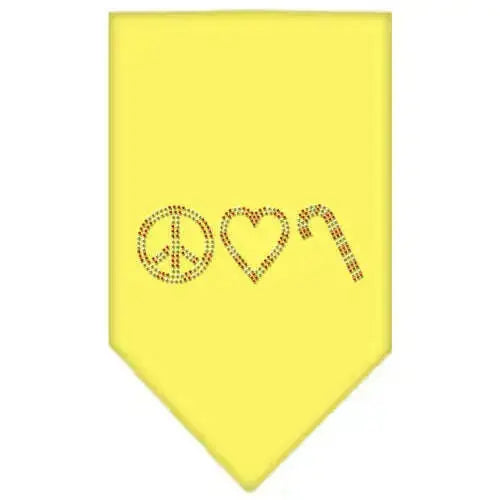 Peace-Love-Candy-Cane-Rhinestone-Bandana-Yellow-Large-GreatEagleInc-318996988