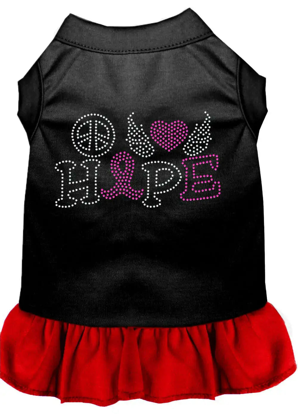 Peace-Love-Hope-Breast-Cancer-Rhinestone-Pet-Dress-Black-With-Red-Xl-GreatEagleInc-319281438