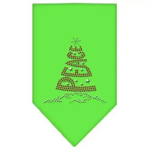 Peace-Tree-Rhinestone-Bandana-Lime-Green-Small-GreatEagleInc-318998797