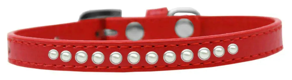 Pearl-Size-16-Red-Puppy-Collar-GreatEagleInc-319637356