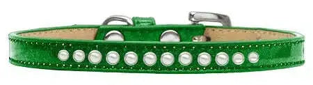 Pearl-Size-8-Emerald-Green-Puppy-Ice-Cream-Collar-GreatEagleInc-333851163