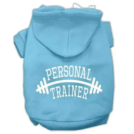 Personal-Trainer-Screen-Print-Pet-Hoodies-Baby-Blue-Size-Xl-GreatEagleInc-333739461