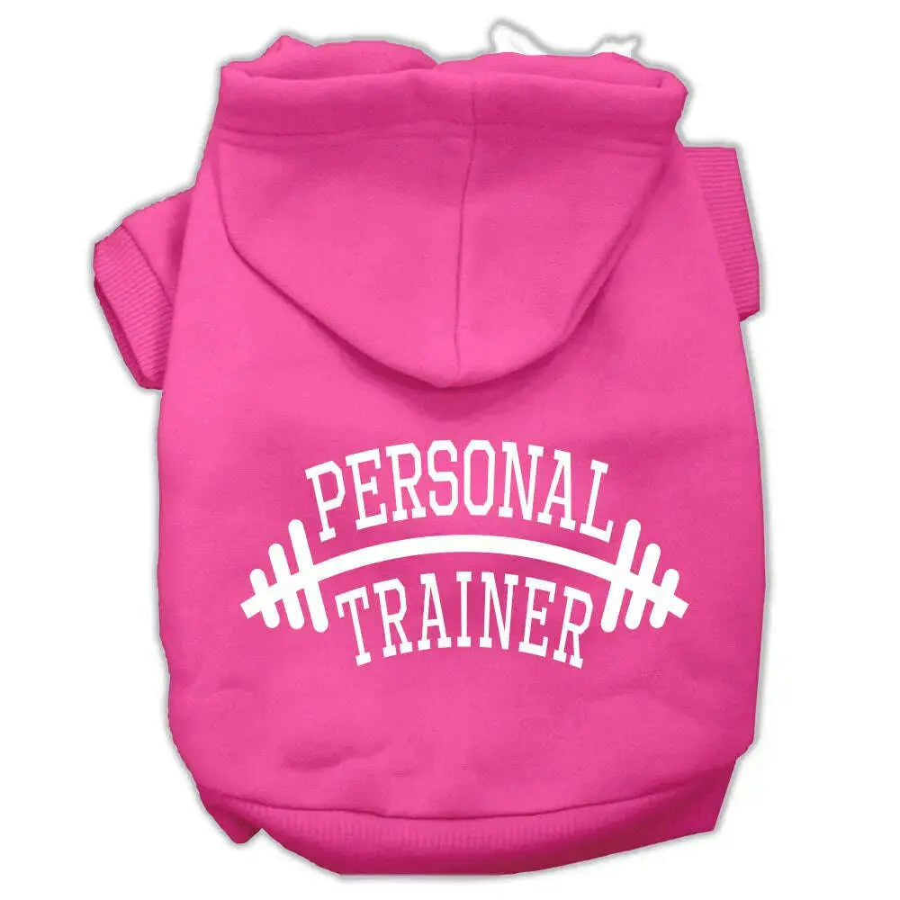 Personal-Trainer-Screen-Print-Pet-Hoodies-Bright-Pink-Size-Xs-GreatEagleInc-333944627
