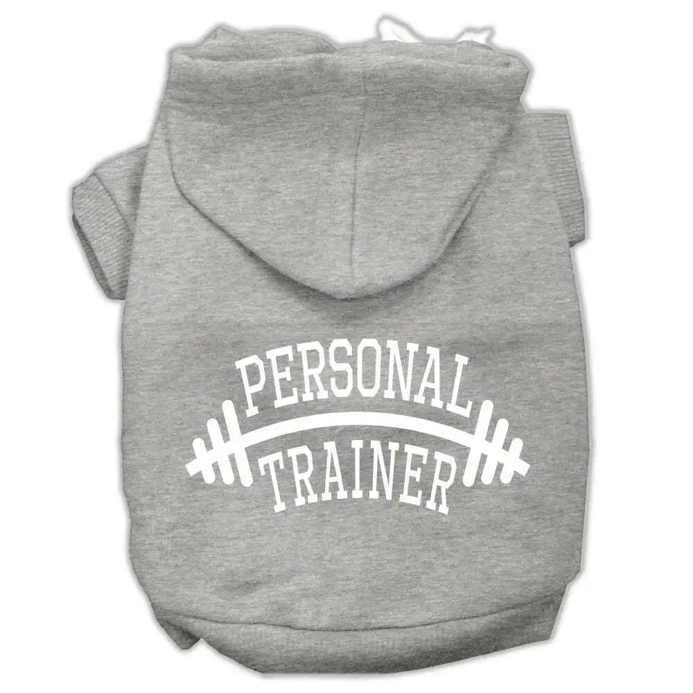 Personal-Trainer-Screen-Print-Pet-Hoodies-Grey-Size-Med-GreatEagleInc-333739910