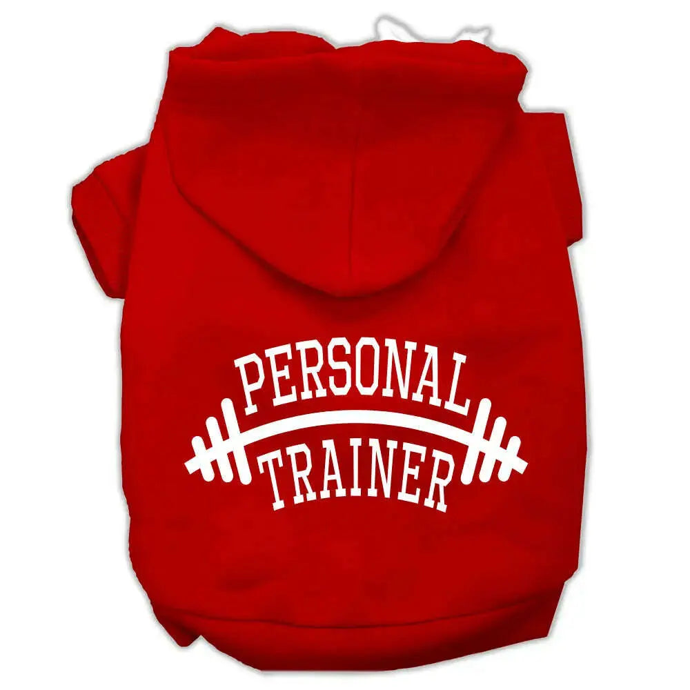 Personal-Trainer-Screen-Print-Pet-Hoodies-Red-Size-Xs-GreatEagleInc-333944569