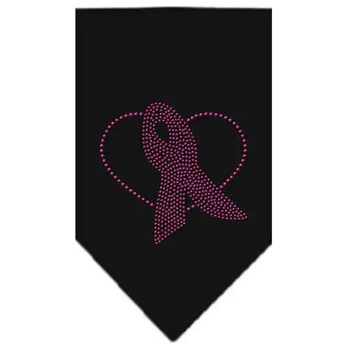 Pink-Ribbon-Rhinestone-Bandana-Black-Large-GreatEagleInc-333881318