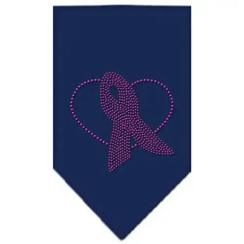 Pink-Ribbon-Rhinestone-Bandana-Navy-Blue-Large-GreatEagleInc-333880934