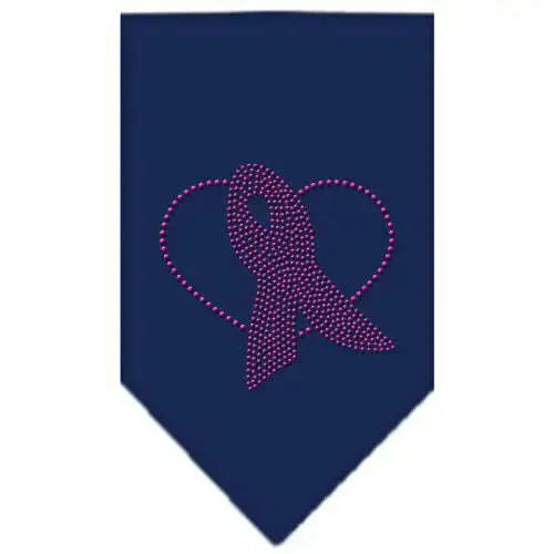 Pink-Ribbon-Rhinestone-Bandana-Navy-Blue-Large-GreatEagleInc-333880934