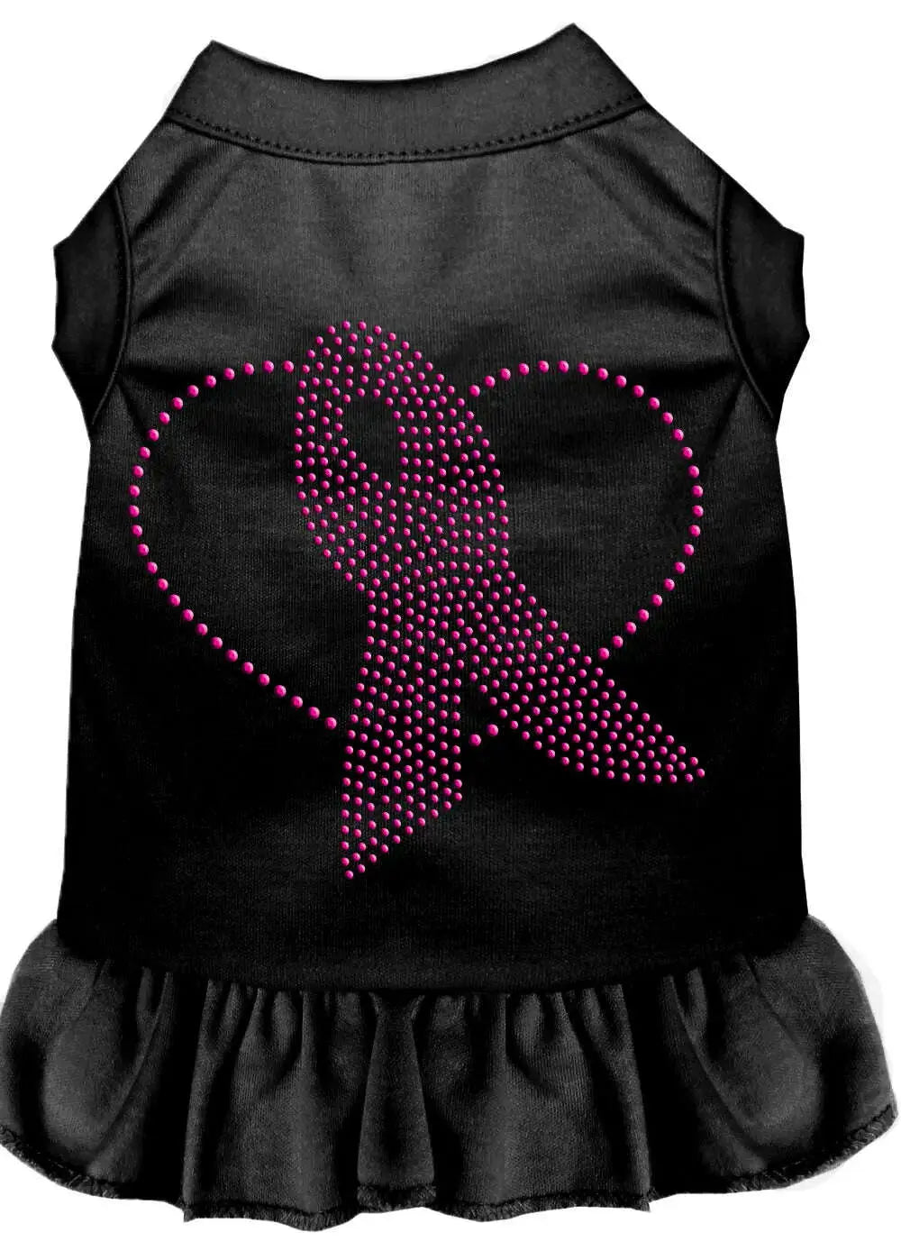 Pink-Ribbon-Rhinestone-Dress-Black-Med-GreatEagleInc-333616916