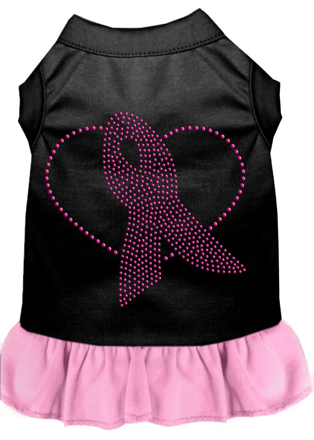Pink-Ribbon-Rhinestone-Dress-Black-With-Light-Pink-Xs-GreatEagleInc-333615077