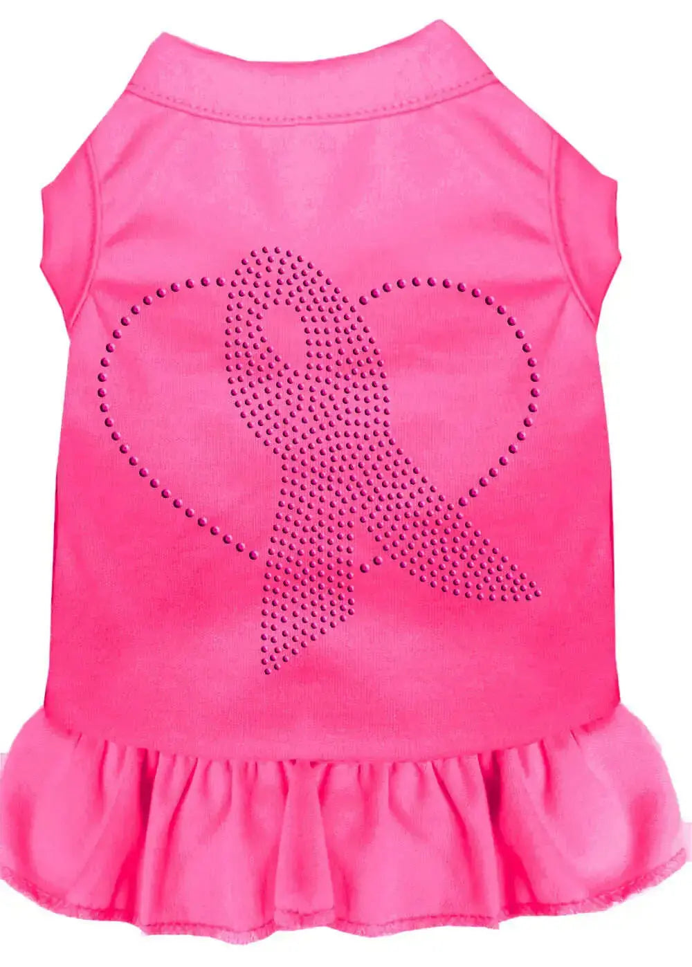 Pink-Ribbon-Rhinestone-Dress-Bright-Pink-Xxl-GreatEagleInc-333614054