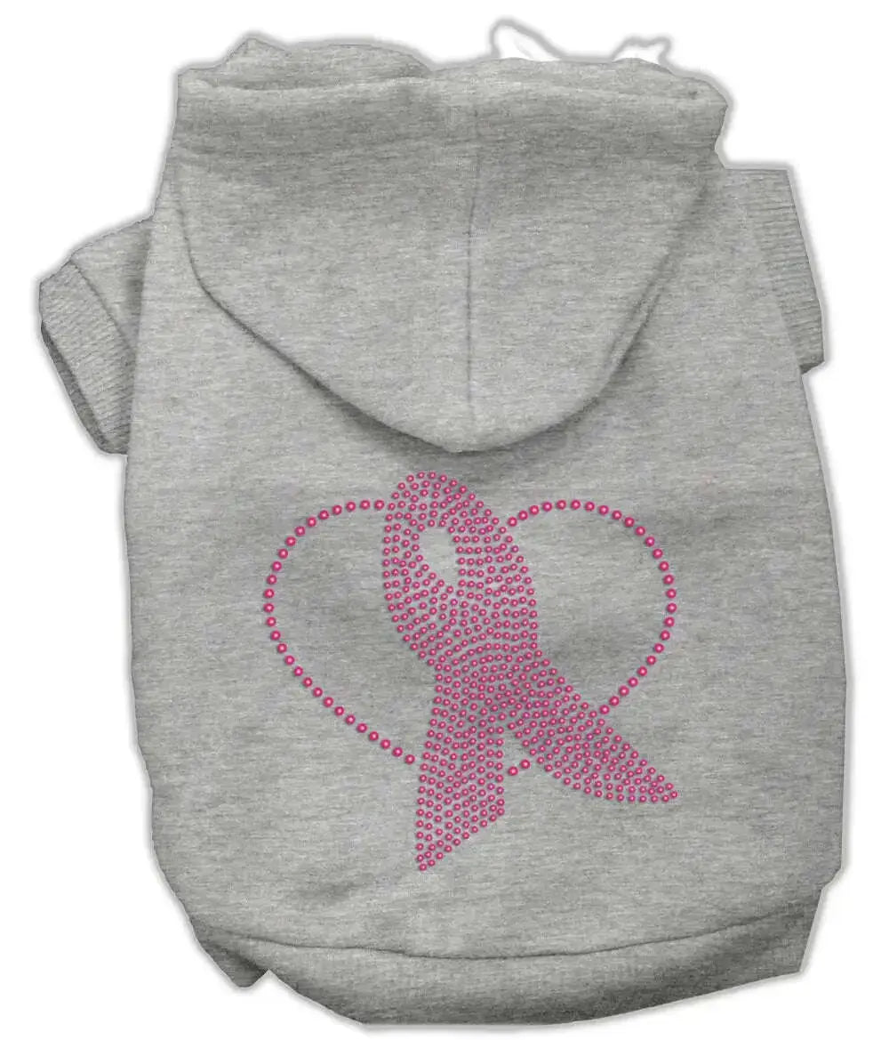 Pink-Ribbon-Rhinestone-Hoodies-Grey-Xxxl-GreatEagleInc-318651486