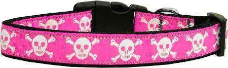 Pink-Skulls-Nylon-Dog-Collar-Xl-GreatEagleInc-333701269