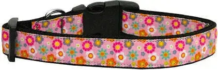 Pink-Spring-Flowers-Nylon-Cat-Collar-GreatEagleInc-318786588