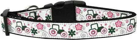 Pink-Tractors-Nylon-Dog-Collar-Sm-GreatEagleInc-318493920