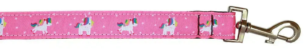 Pink-Unicorn-Nylon-Pet-Leash-1in-By-4ft-GreatEagleInc-320011341