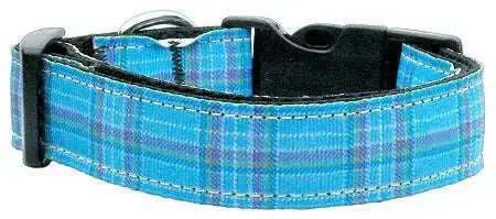 Plaid-Nylon-Collar-Blue-Medium-GreatEagleInc-333869882