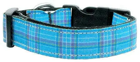 Plaid-Nylon-Collar-Blue-Medium-GreatEagleInc-333869882