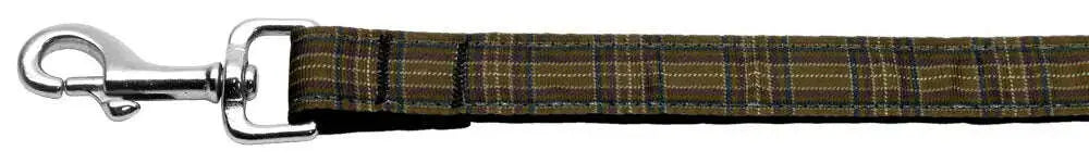 Plaid-Nylon-Collar-Brown-1-Wide-6ft-Lsh-GreatEagleInc-333870056