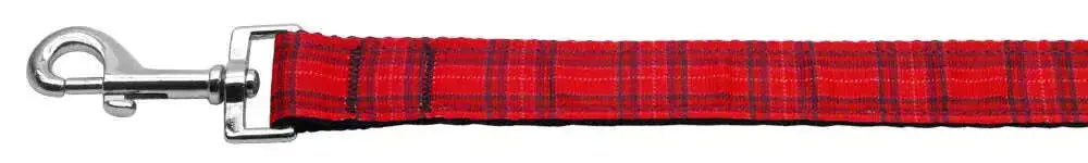 Plaid-Nylon-Collar-Red-1-Wide-6ft-Lsh-GreatEagleInc-318523627