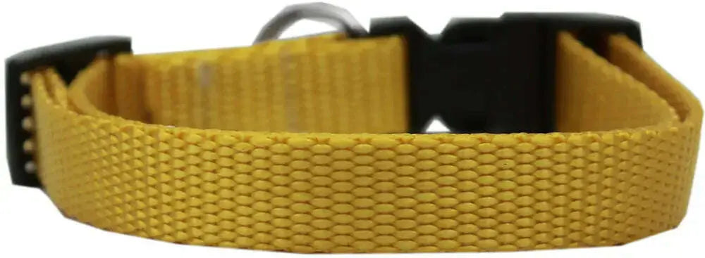 Plain-Nylon-Cat-Safety-Collar-Golden-Yellow-GreatEagleInc-334302552