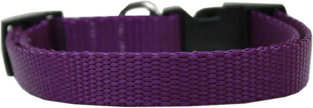 Plain-Nylon-Cat-Safety-Collar-Purple-GreatEagleInc-334296490