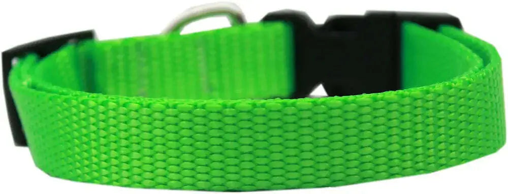 Plain-Nylon-Dog-Collar-Md-Hot-Lime-Green-GreatEagleInc-334261953